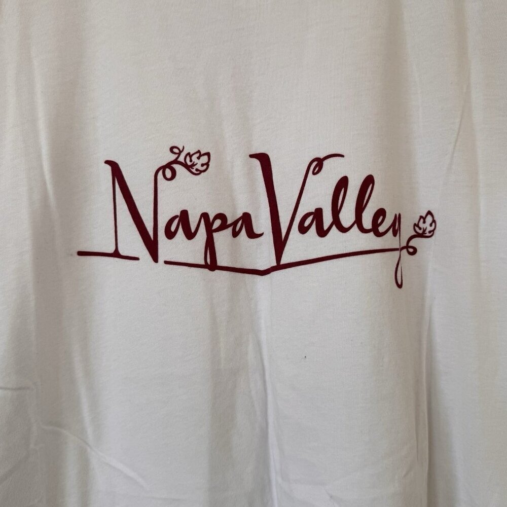 Napa Valley White Shirt Bella Canvas Shirts Size XL - Picture 2 of 4